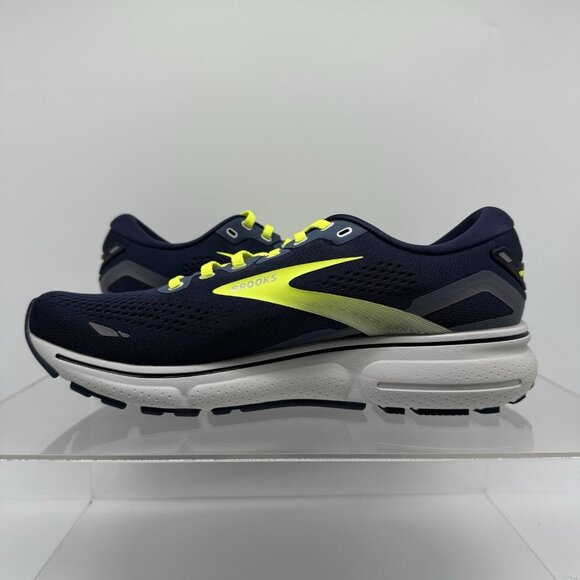 Brand New Brooks Ghost 15 Peacoat Blue Yellow 1103931D429 Running Men Size 10.5 - Picture 4 of 9